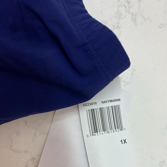 NWT Christina Blue Plus High-Waist Bikini Bottom - Picture 5 of 5